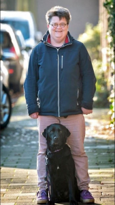 Dominieke met hond